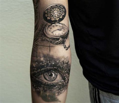 Pocket Watch And Eye Tattoo By Niki Norberg Post Eye Tattoo