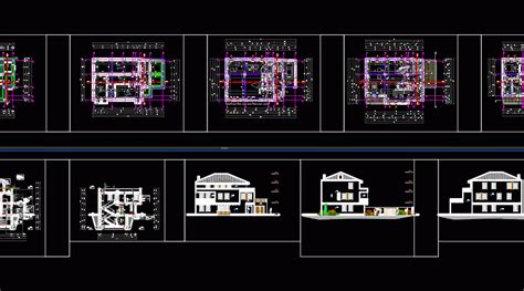 House Levels And Basement Dwg Full Project For Autocad Designs Cad