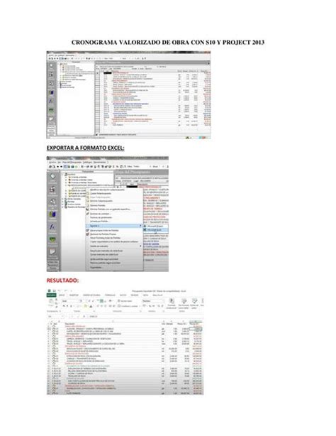 Cronograma Valorizado De Obra Con S Y Project Lenin Elguera