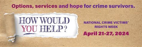 National Crime Victims Rights Week Resource Guide Social Media Art