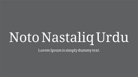 Noto Nastaliq Urdu Font : Download Free for Desktop & Webfont