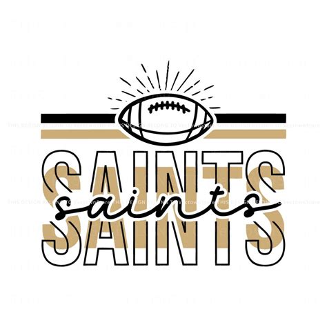 Saints Football NFL SVG Saints Mascot SVG Download