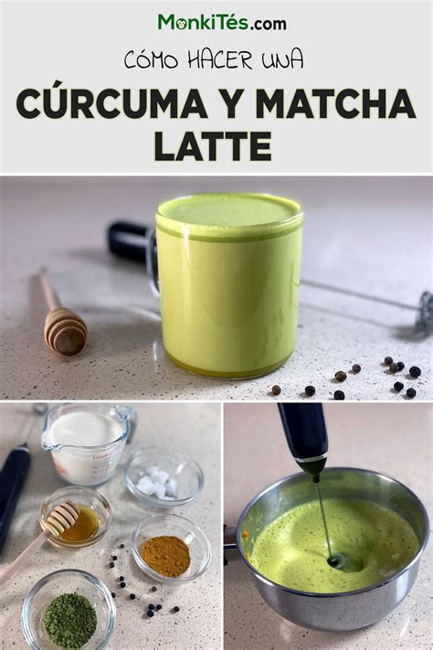 Cúrcuma y Matcha Latte Receta Receta de matcha Matcha Matcha recetas