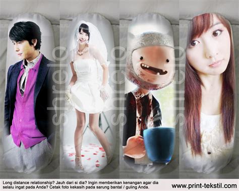 Shrelo Print Tekstil: Bantal Guling Anime / Foto Pacar / Foto Artis