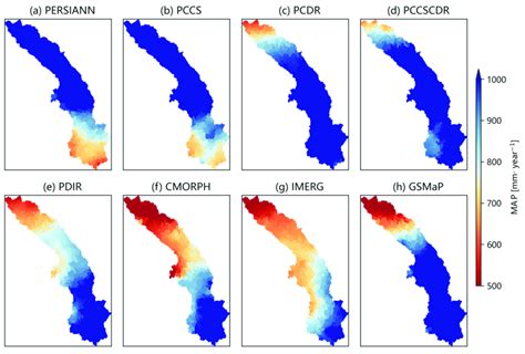 The Spatial Distribution Of Mean Annual Precipitation Map