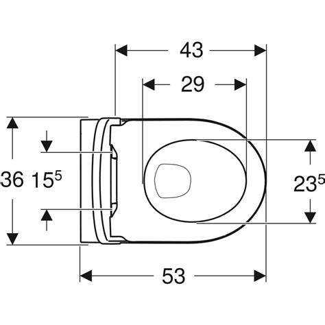 Geberit Wisząca miska WC iCon lejowa z deską Rimfree 53 cm biały mat