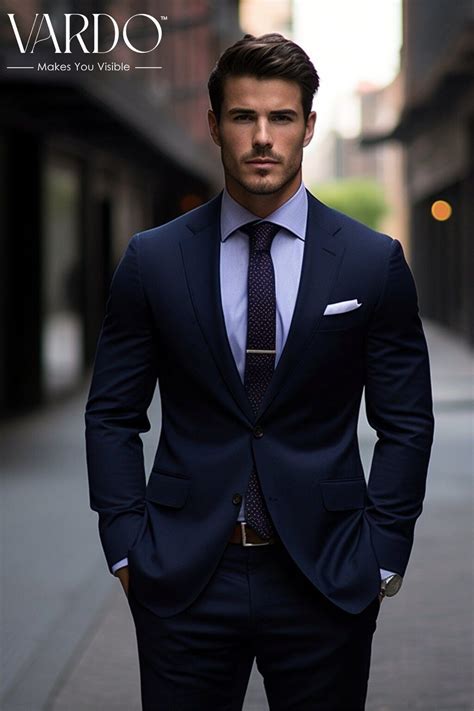 Navy Blue Two Piece Suit For Men For Men Formal Event Attire For Every