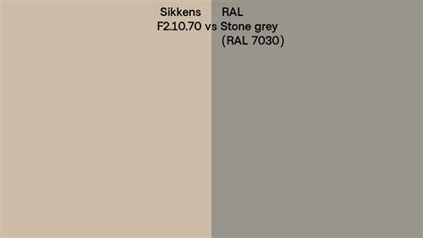 Sikkens F Vs Ral Stone Grey Ral Side By Side Comparison