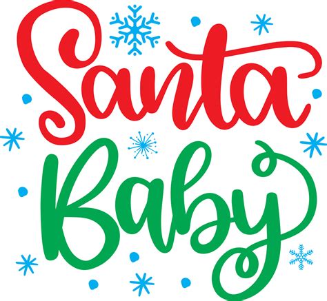 Santa Baby Christmas Vector File 10353004 Vector Art At Vecteezy