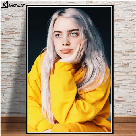 Billie Eilish Music Star Canvas Wall Art Poster For Home Decor Free Shipping