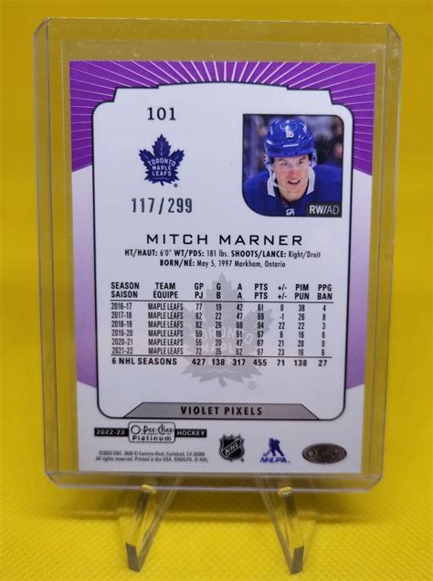 Mitch Marner OPC Platinum Violet Pixels Lot 2020 399 2022 299 O