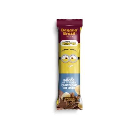 BARRA BANANA BRASIL MINIONS 22G CHOCOLATE AO LEITE BARRA BANANA