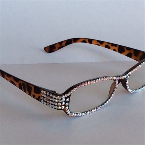 Glamour Quilted Bling Reading Glasses 4 Women With Full Etsy