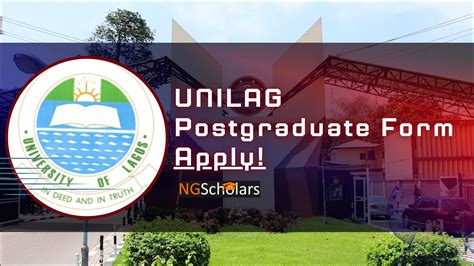 Unilag Postgraduate Form For Admission Application