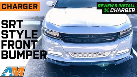 2015 2023 Charger Srt Style Front Bumper Lip Splitter Review And Install Youtube