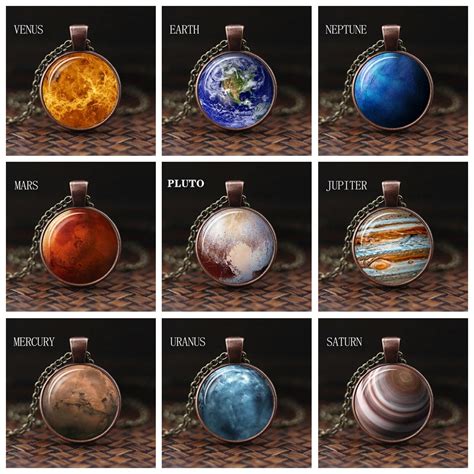 Charming Nebula Necklace Solar System Planet Venus Mercury Mars Saturn