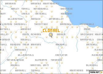 Clonmel (Jamaica) map - nona.net