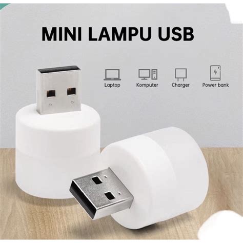 Jual Lampu LED USB Kecil Mini Night Light Lampu Baca Tidur Travel