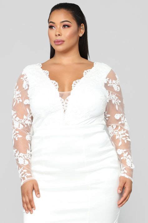 Macy Lace Gown White Plus Size Cocktail Dresses Plus Size Formal