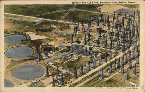 Spindletop Oil Field Beaumont, TX Postcard