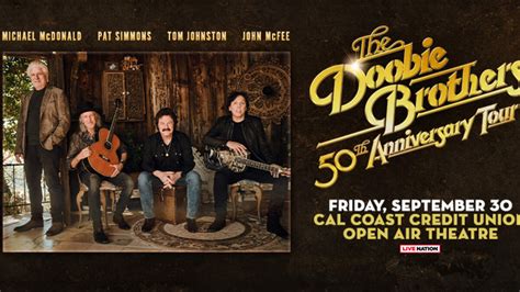 The Doobie Brothers 50th Anniversary Tour 2022 | San Diego Concerts ...