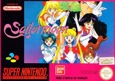 Bishōjo Senshi Sailor Moon 1993 SNES box cover art MobyGames