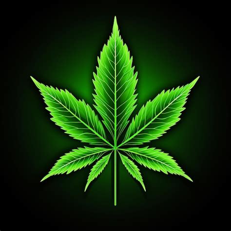 Premium Ai Image Cannabis Leaf Vector Art