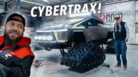 Putting Tracks On My Cybertruck Cybertrax First Look Ft Heavydsparks