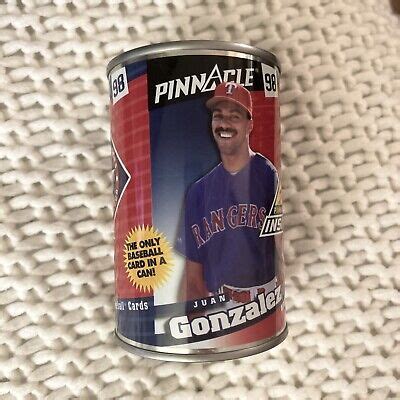 1998 Pinnacle Baseball Card In A Can Juan Gonzalez EBay