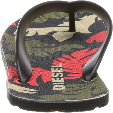 Diesel Mens Plaja Splish Ii Flip Flop Blackfrozen Dew