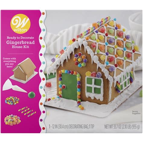 Wilton Ready To Decorate Christmas Gingerbread Bright House Kit