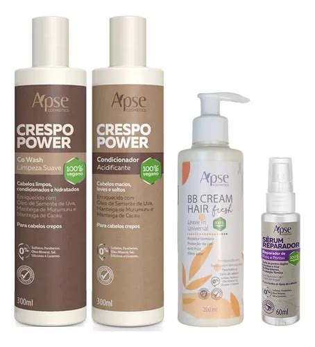 Apse Crespo Power Co Wash E Cond E Bb Cream Fresh E S Rum Mercadolivre