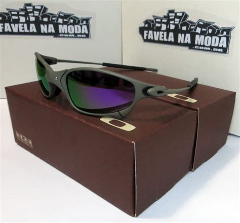 Óculos Oakley Juliet X Metal Violet Borrachas Pretas Favela na