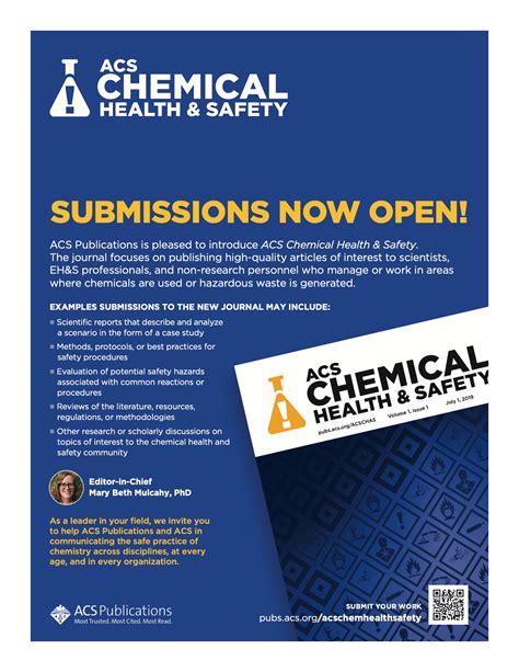 Acs Chemical Health And Safety Now Accepting Submissions Acs Division