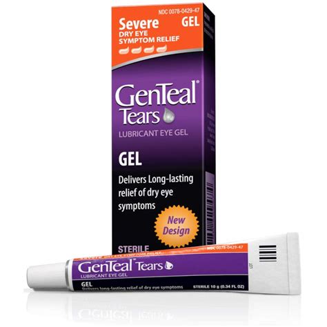 Genteal Lubricant Eye Gel Severe 2 Pack 034 Ounces Each