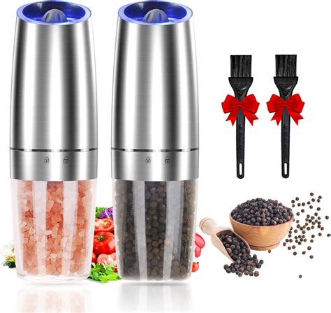 Amazon Gravity Electric Salt Or Pepper Mill With Adjustable