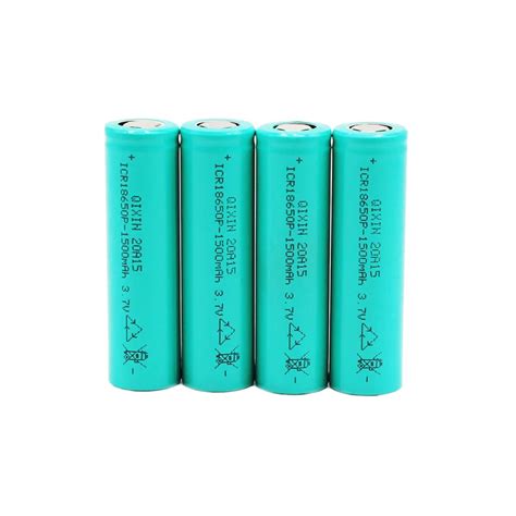 Qixin 1s1p Şarj Edilebilir Pil Paketi Icr18650 Li ion Pil 1500mah 3 7v