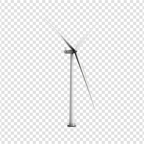 Premium Psd Wind Turbine On A Transparent Background