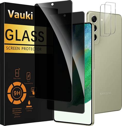 Vauki Verre Tremp Anti Espion Pour Samsung Galaxy S Fe G Avec