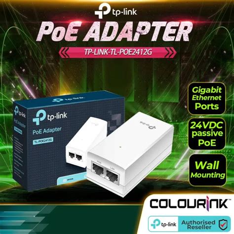 Tp Link Tl Poe G Gigabit Vdc Passive Poe Network Adapter With Plug