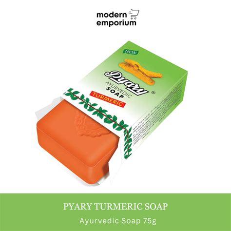 Pyary Ayurvedic Turmeric Soap 75g Imported From Dubai Shopee