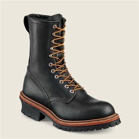 Red Wing Fire Work Boots Style 218loggermaxmens 9 Inch Soft Toe