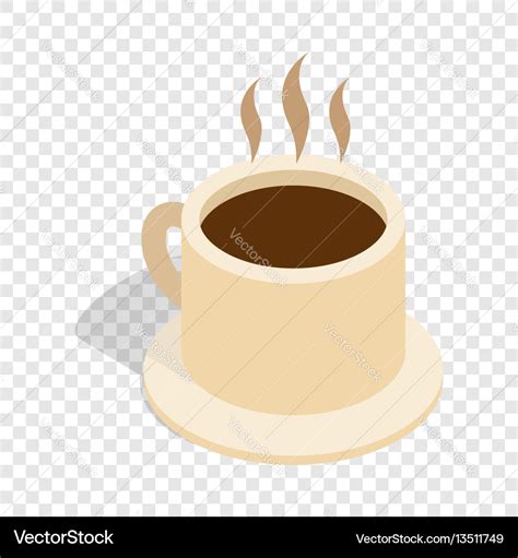 Coffee Cup Isometric Icon Royalty Free Vector Image