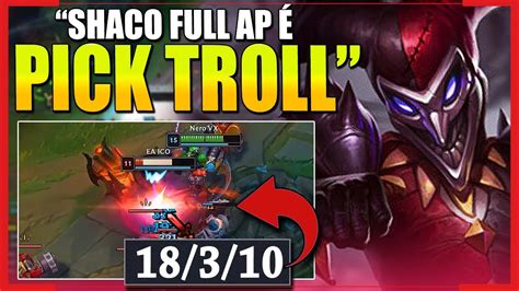 COMO JOGAR DE SHACO SUP E CARREGAR O ADC Build Runas League Of