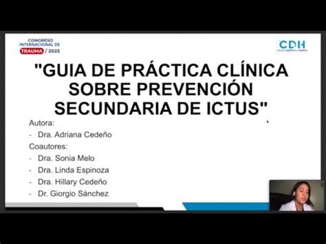 TEMA LIBRE GUÍA DE PRACTICA CLÍNICA SOBRE PREVENCIÓN SECUNDARIA DE