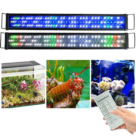 Lumiereholic Rampe LED Aquarium 120CM Dimmable avec Télécommande 120cm