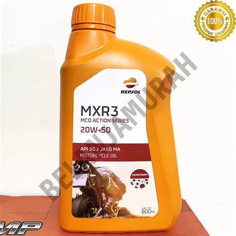 Jual Oli Motor Bebek T Repsol Mxr W Api Sg Jaso Ma L Shopee