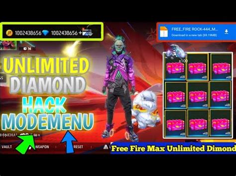 Free Fire Diamond Hack Free Fire New Mod Menu Ob Unlimited