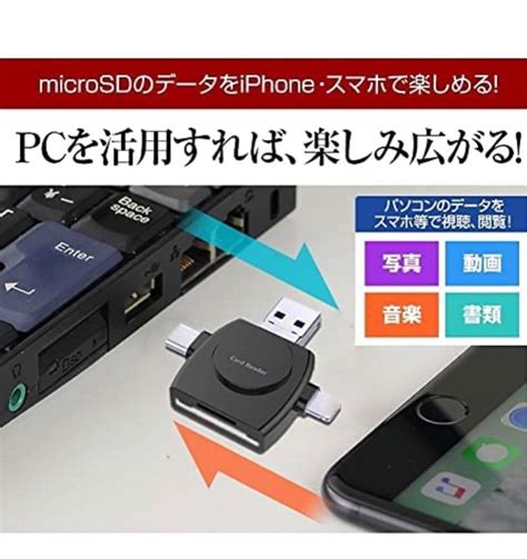 Yahoo オークション Sdカードリーダー 4in1外付メモリーカードリーダ