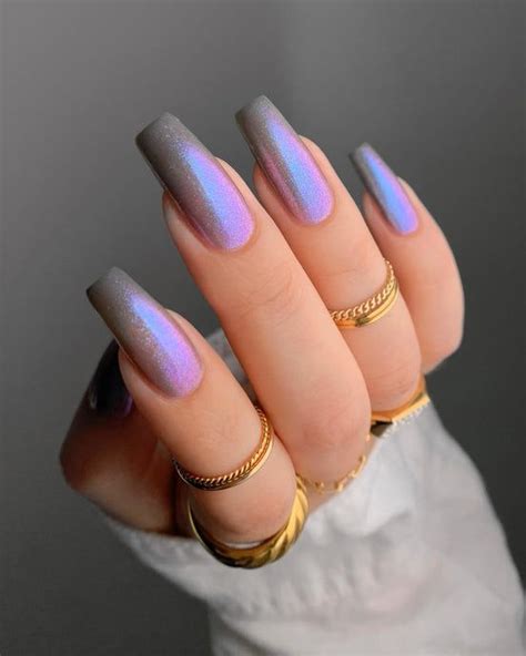 Mooncat Not Nail Polish Wearable Art Purple Nails Stylish Nails